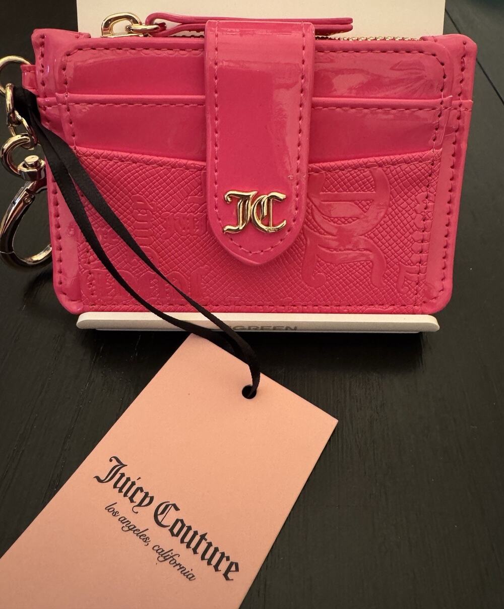 NWT Juicy Couture Enchanted Card Case With Heart Letting